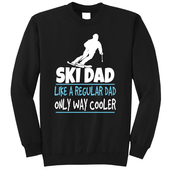 Sport Ski Dad Like A Regular Dad Only Way Cooler Gift Skier Lover Tall Sweatshirt