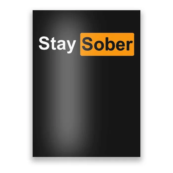 Staysober Sarcastic Dry Month Poster