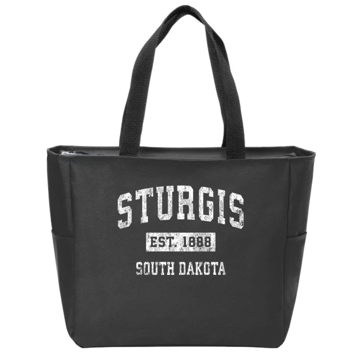 Sturgis South Dakota Sd Vintage Sports Zip Tote Bag