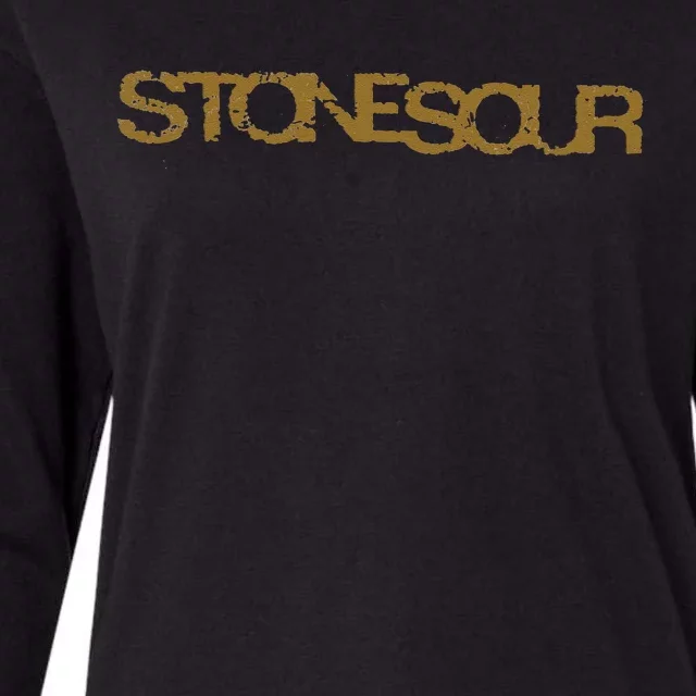 Stone Sour Distressed Logo Womens Cotton Relaxed Long Sleeve T-Shirt