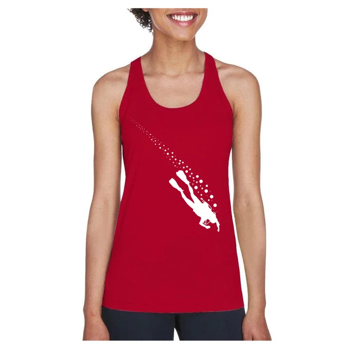 Style Scuba Diving Diver Women's Racerback Tank