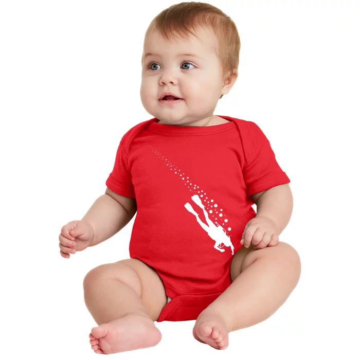 Style Scuba Diving Diver Baby Bodysuit