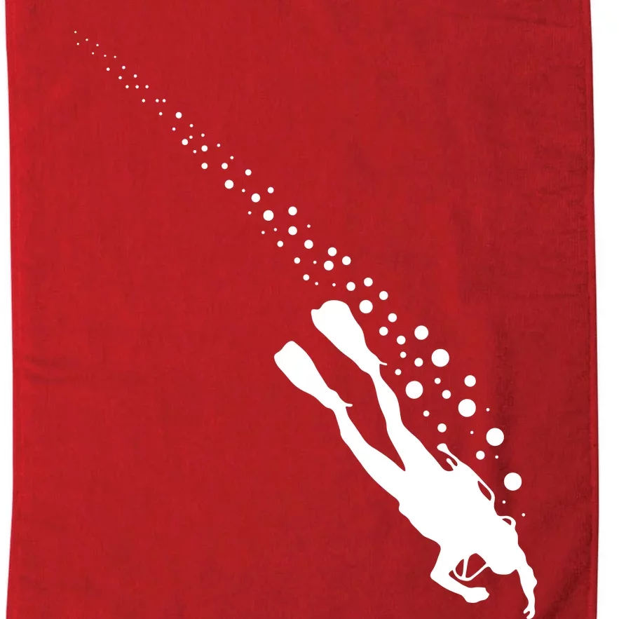 Style Scuba Diving Diver Platinum Collection Golf Towel