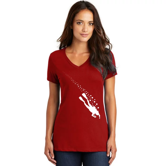 Style Scuba Diving Diver Women's V-Neck T-Shirt