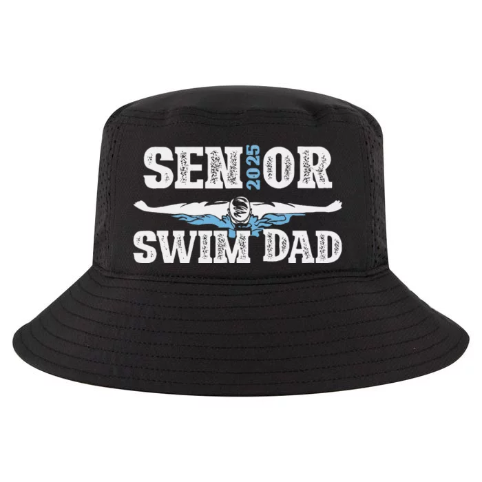 Swim Senior Dad 2025 Proud Swimming Senior Father 2025 Cool Comfort Performance Bucket Hat