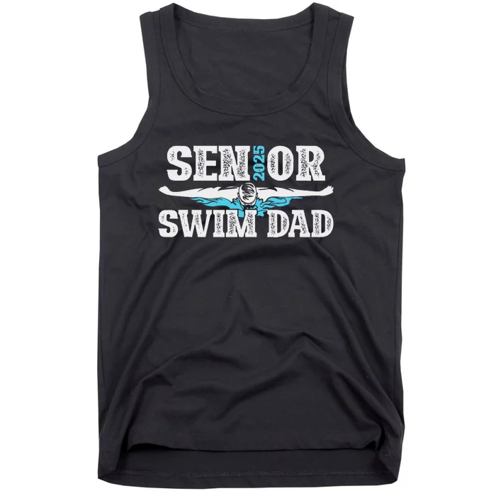 Swim Senior Dad 2025 Proud Swimming Senior Father 2025 Tank Top