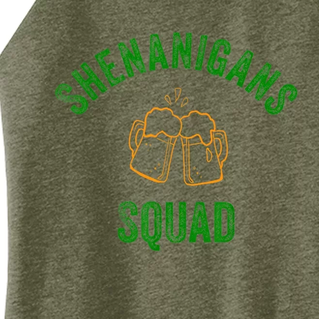 Shenanigans Squad Drinking Beer St Paddy's Day Beer Lover Women’s Perfect Tri Rocker Tank