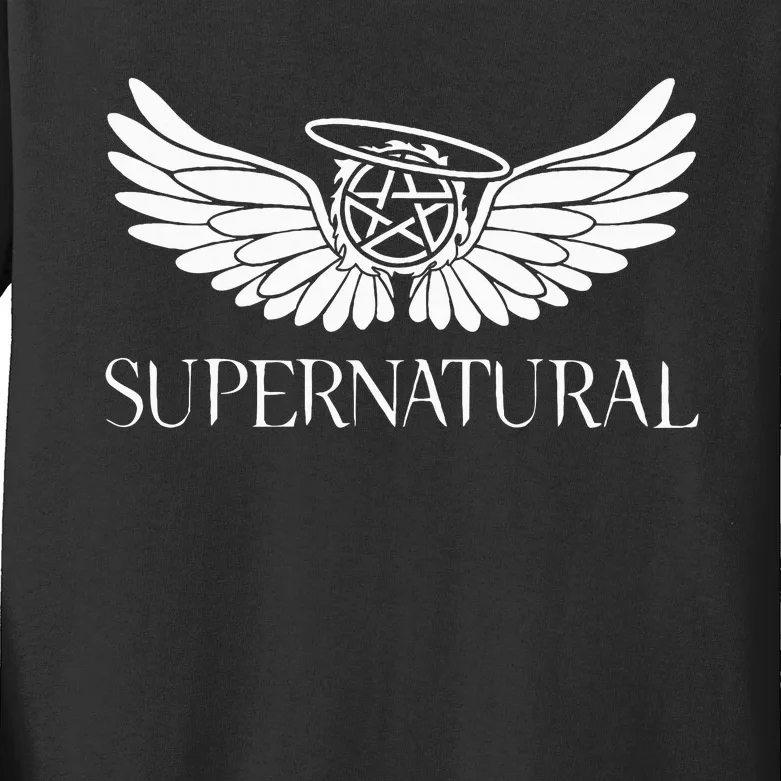 Supernatural Slogan Design Kids Long Sleeve Shirt