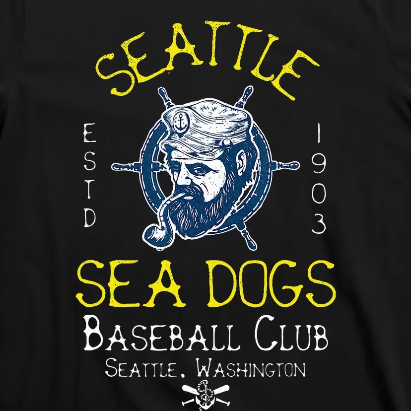 Seattle Sea Dogs Retro Minor League Baseball Team T-Shirt