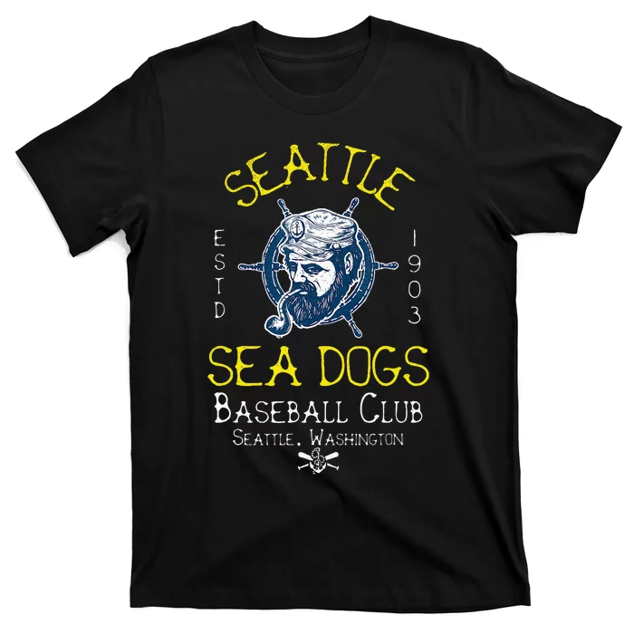 Seattle Sea Dogs Retro Minor League Baseball Team T-Shirt