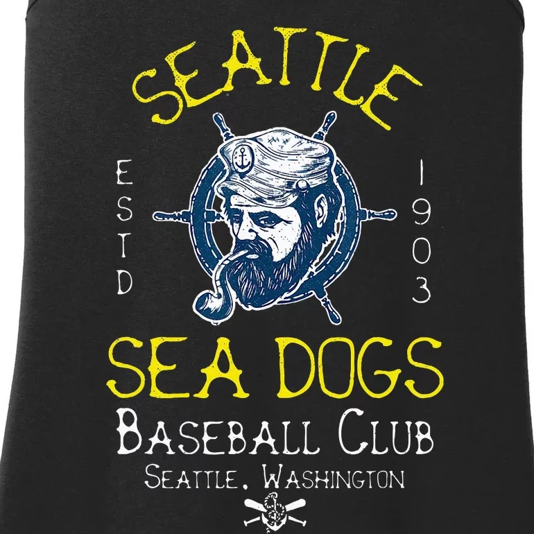 Seattle Sea Dogs Retro Minor League Baseball Team Ladies Essential Tank