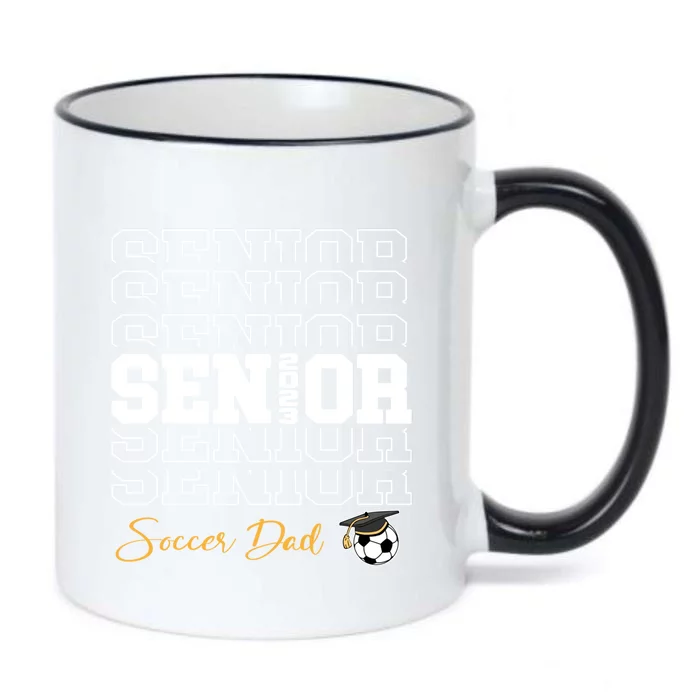 Senior Soccer Dad 2023 Soccer Gift Proud Dad Gift Black Color Changing Mug