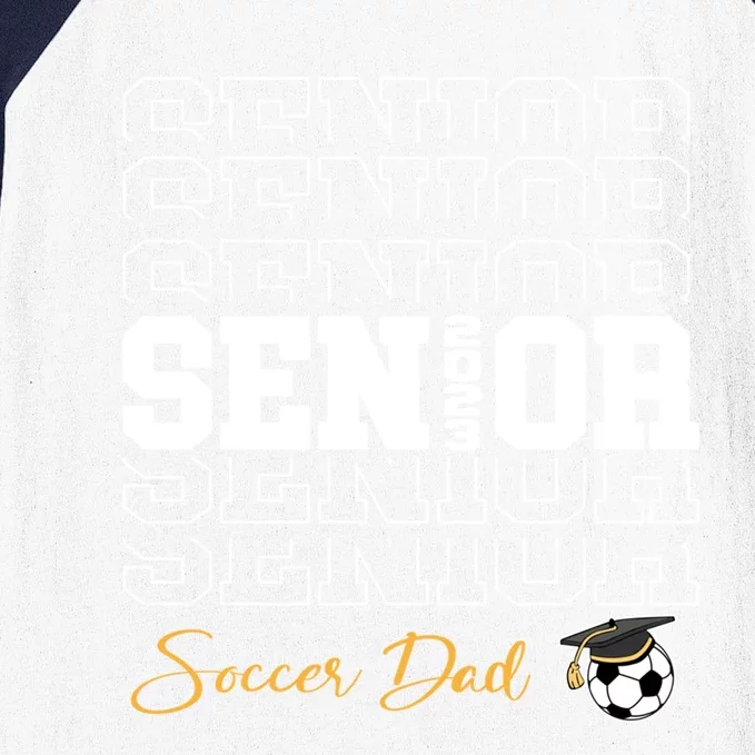 Senior Soccer Dad 2023 Soccer Gift Proud Dad Gift Baseball Sleeve Shirt