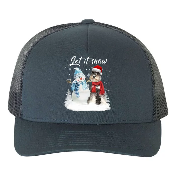 Schnauzer Santa Dog Christmas Snow Xmas Pajama Great Gift Yupoong Adult 5-Panel Trucker Hat