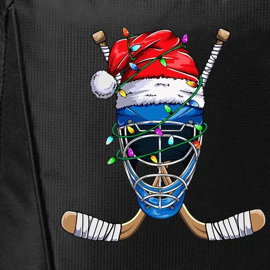 Santa Sports Design Christmas Hockey Player City Backpack