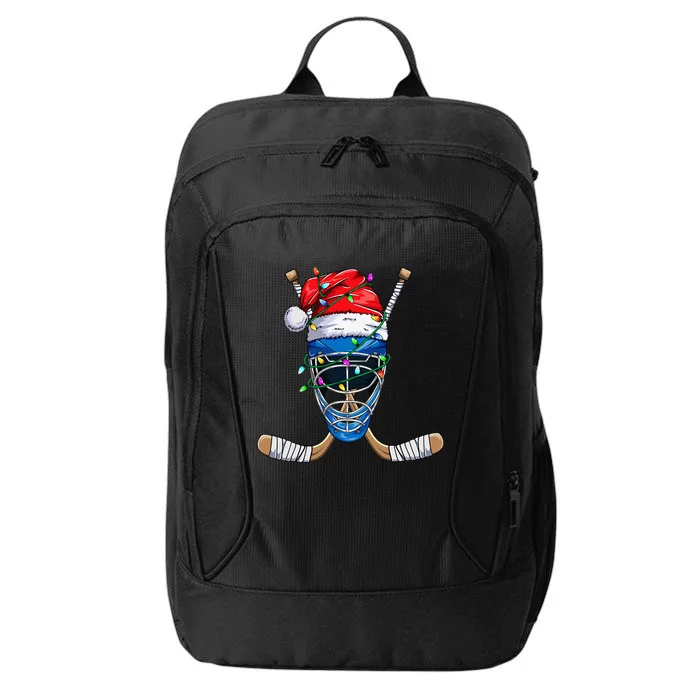 Santa Sports Design Christmas Hockey Player City Backpack