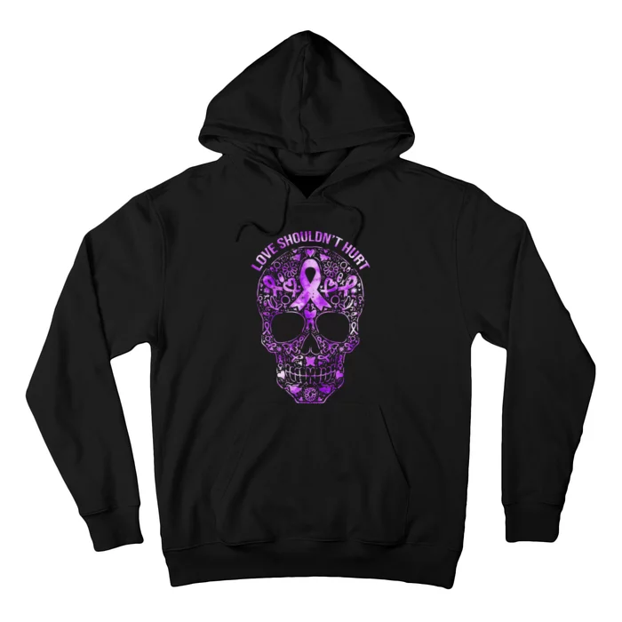 Sugar Skull Domestic Violence Awareness Hoodie