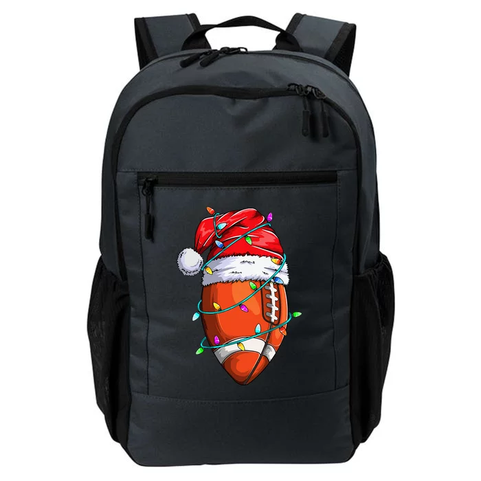 Santa Sports Design For Christmas Football Player Daily Commute Backpack