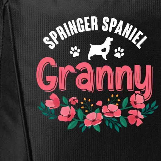 Springer Spaniel Dog Granny Grandma Xmas Dog Lover Christmas Meaningful Gift City Backpack