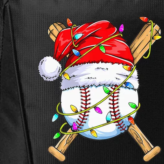 Santa Sports Design For Christmas Baseball Player City Backpack