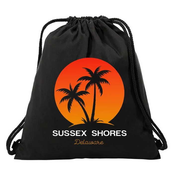 Sussex Shores Delaware Drawstring Bag