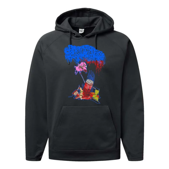 Sanguisugabogg Stupid Dog Performance Fleece Hoodie