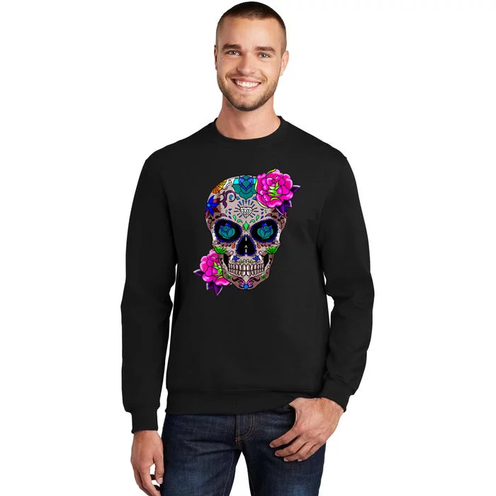 Sugar Skull Day Of The Dead Cool Bone Head Skulls Gift Idea Sweatshirt