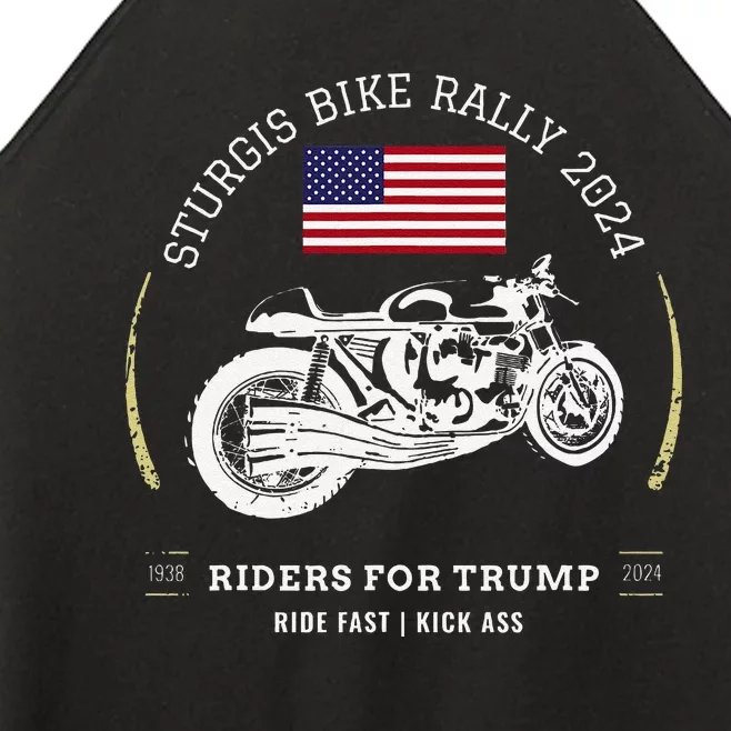 Sturgis South Dakota Bike Rally 2024 Trump Motorcycle Trike Women’s Perfect Tri Rocker Tank