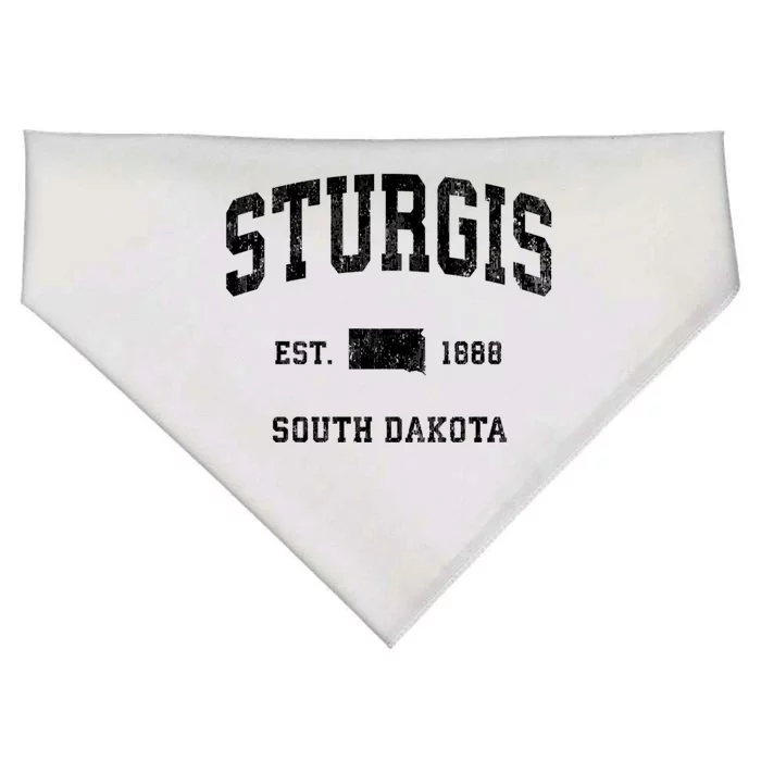 Sturgis South Dakota Sd Vintage Athletic Sports USA-Made Doggie Bandana