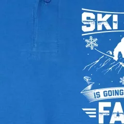 Skiing Ski Dad Is Going Downhill Fast Skiers Gift Softstyle Adult Sport Polo