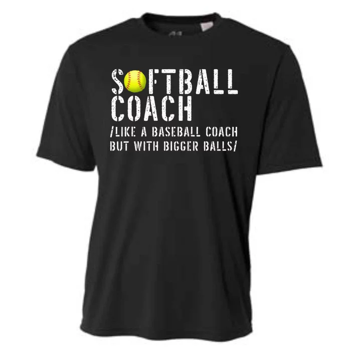 Softball Softball Dad Softball Coach Cooling Performance Crew T-Shirt