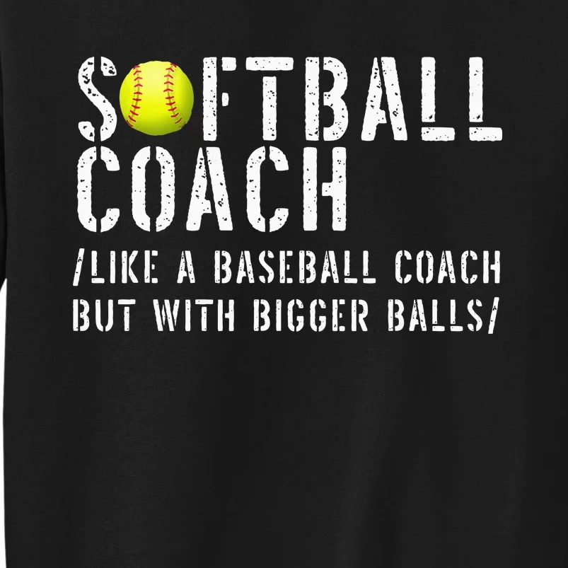 Softball Softball Dad Softball Coach Sweatshirt