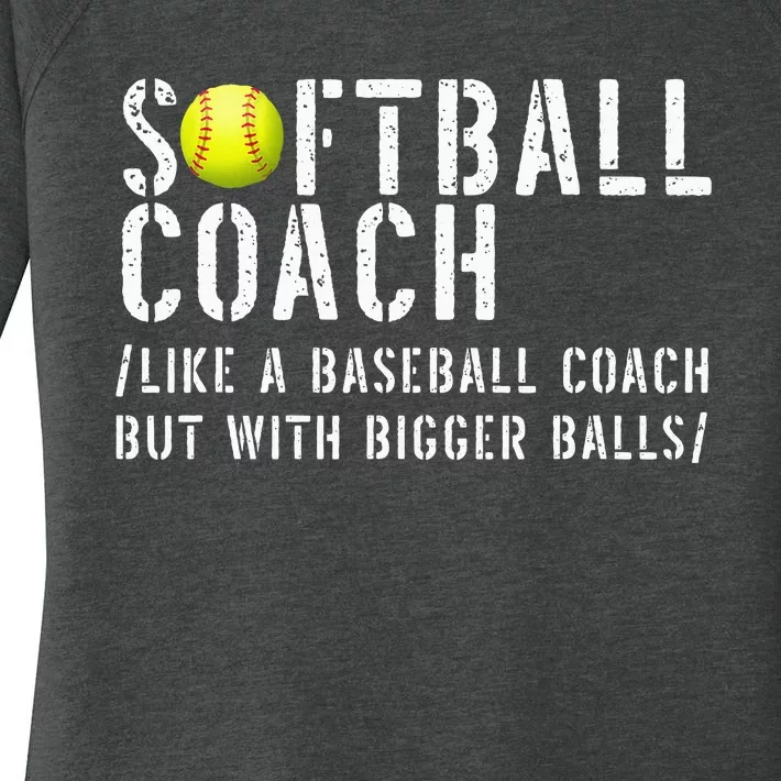 Softball Softball Dad Softball Coach Women's Perfect Tri Tunic Long Sleeve Shirt