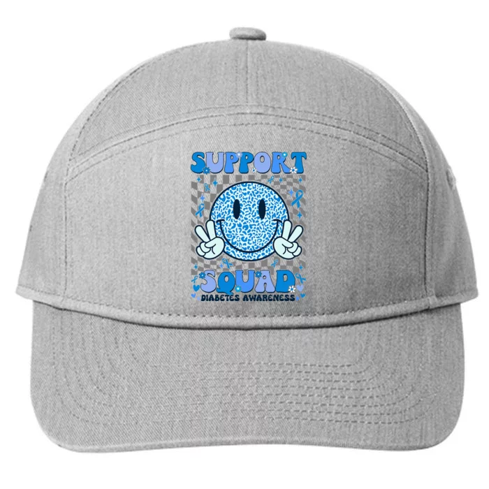 Support Squad Diabetes Awareness 7-Panel Snapback Hat