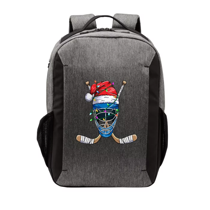 Santa Sports Design Christmas Hockey Player Gift Vector Backpack