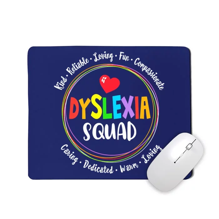 School Support Dyslexia Squad Awareness Month Teacher Mousepad