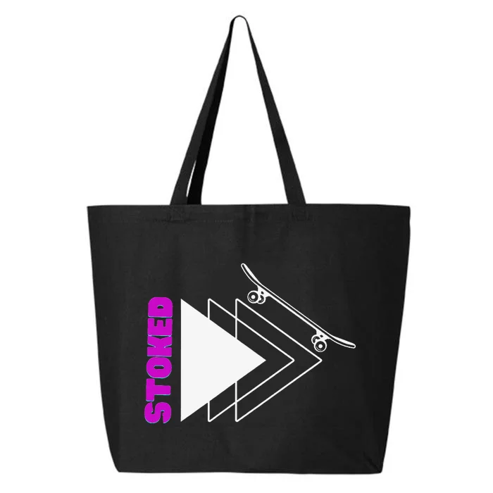 Stoke Skateboard Design Rip it Up Get Stoked 25L Jumbo Tote