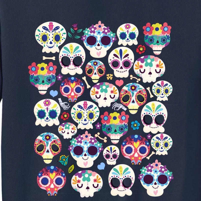 Sugar Skull Dia De Los Muertos Funny Day Of The Dead Kids Sweatshirt