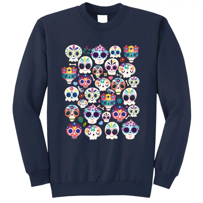 Sugar Skull Dia De Los Muertos Funny Day Of The Dead Kids Sweatshirt