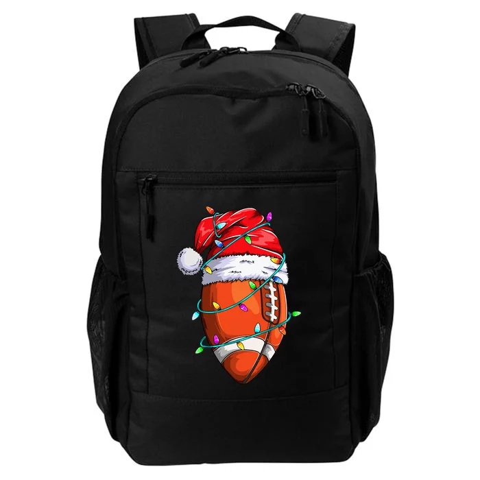 Santa Sports Design For Christmas Football Player Daily Commute Backpack