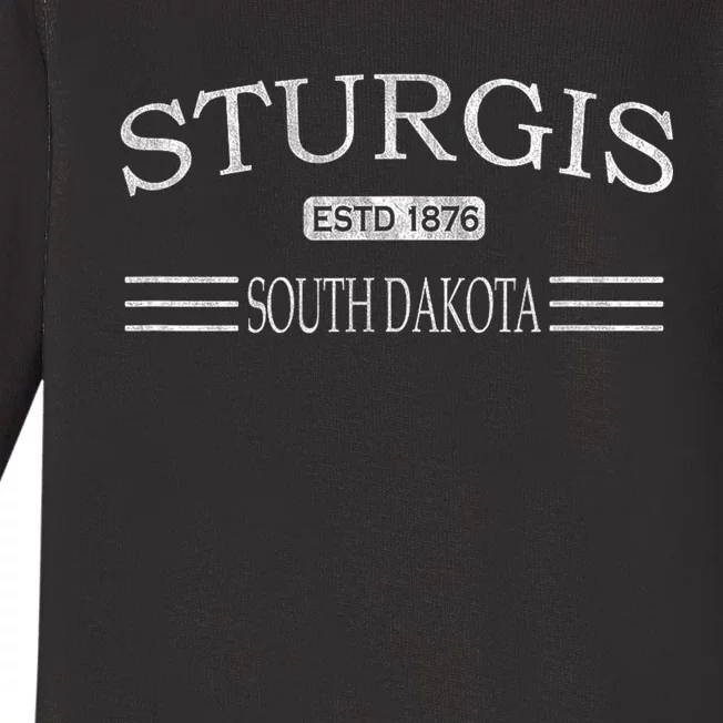 Sturgis South Dakota Sd Baby Long Sleeve Bodysuit