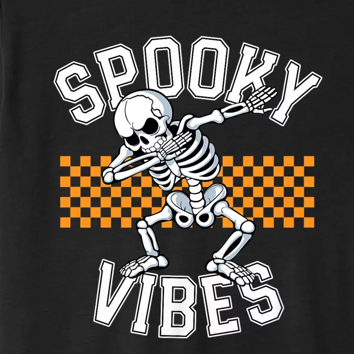 Spooky Squad Dabbing Skeleton Monster Halloween ChromaSoft Performance T-Shirt