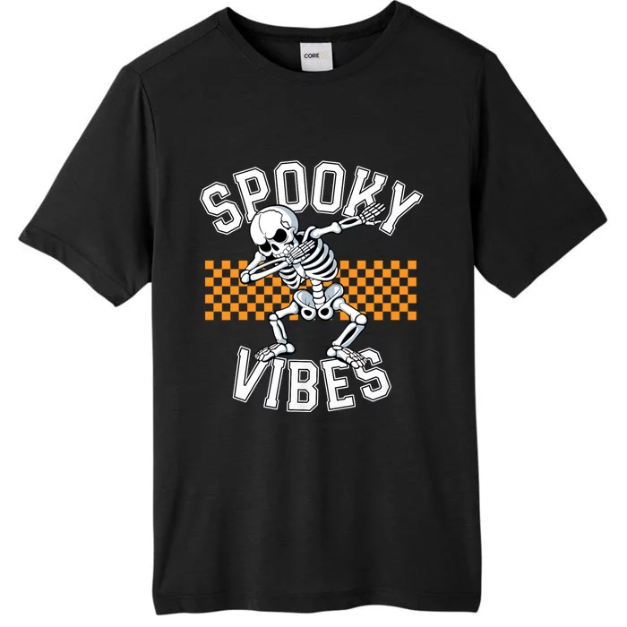 Spooky Squad Dabbing Skeleton Monster Halloween ChromaSoft Performance T-Shirt