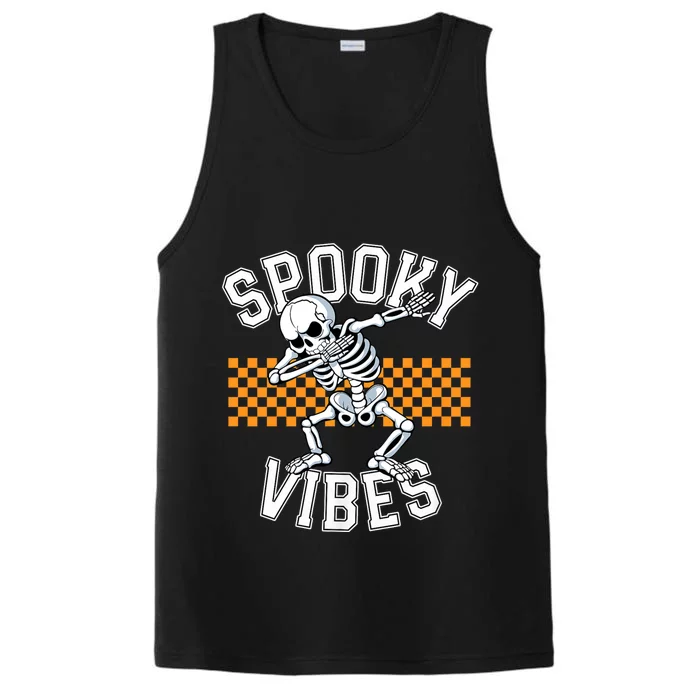 Spooky Squad Dabbing Skeleton Monster Halloween Performance Tank