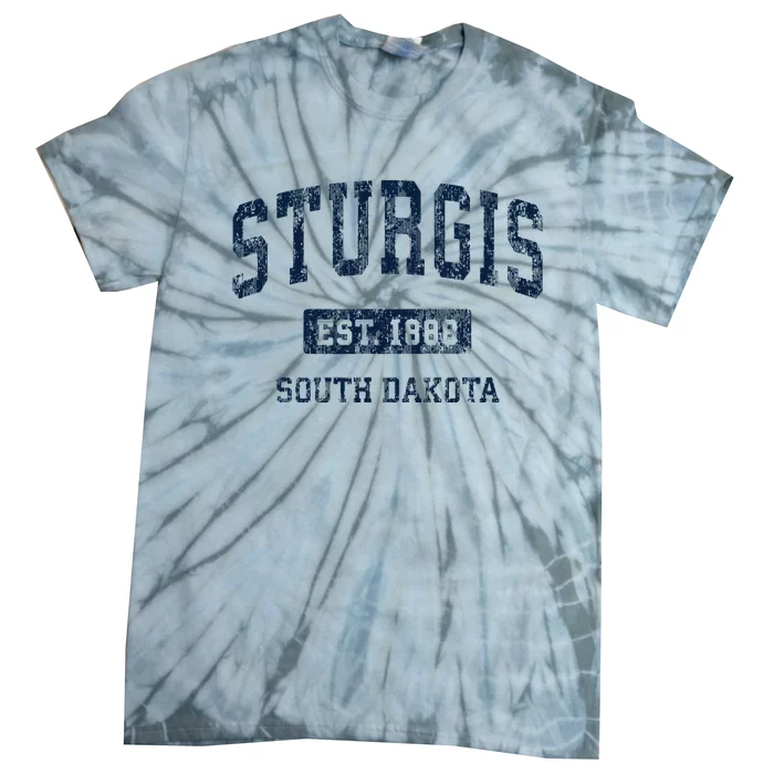 Sturgis South Dakota Sd Vintage Athletic Sports Design Tie-Dye T-Shirt