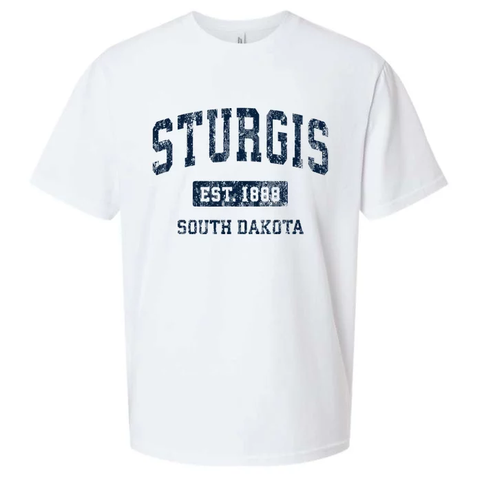 Sturgis South Dakota Sd Vintage Athletic Sports Design Sueded Cloud Jersey T-Shirt