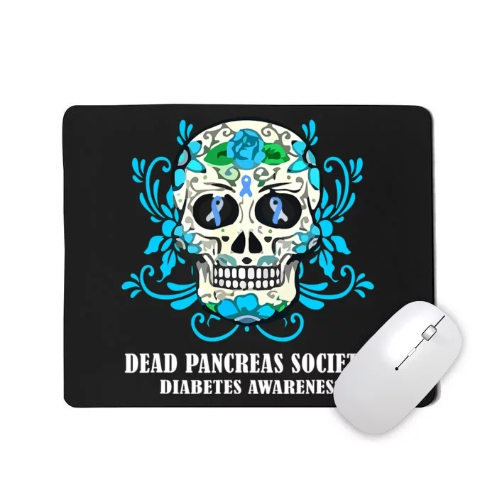 Sugar Skull Dead Pancreas Society Diabetes Awareness Mousepad