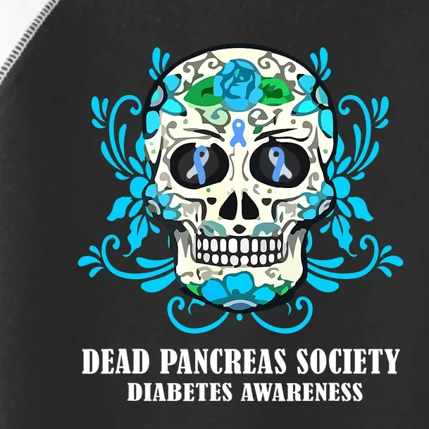 Sugar Skull Dead Pancreas Society Diabetes Awareness Toddler Fine Jersey T-Shirt