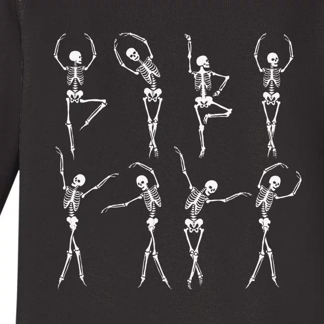 Spooky Skeleton Dance Halloween Costume Baby Long Sleeve Bodysuit