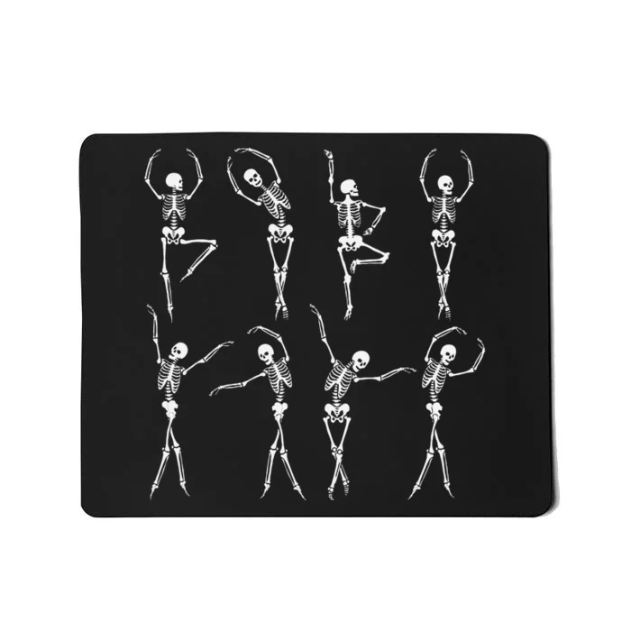 Spooky Skeleton Dance Halloween Costume Mousepad